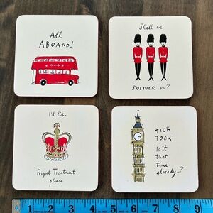 London Themed Coasters Set 🇬🇧🇬🇧